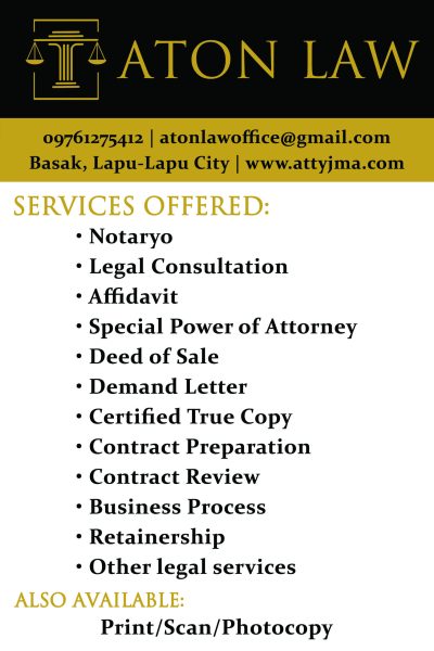 Legal Services in Lapu-Lapu City, Cebu